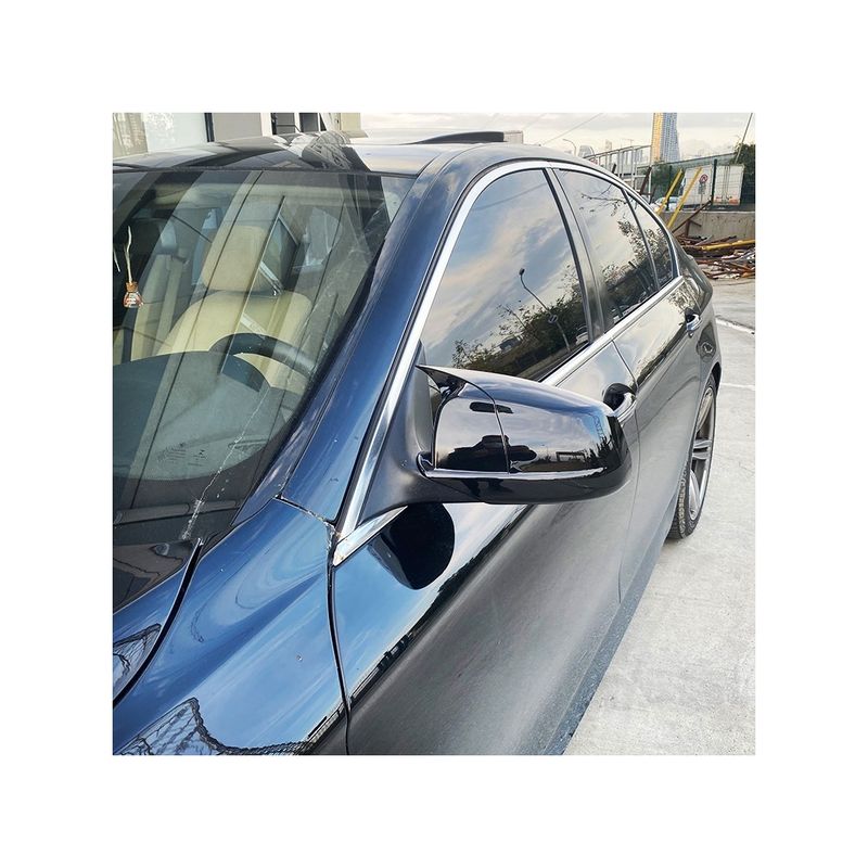 Auto si Moto - Piese auto si accesorii - Piese auto - Tuning - Set 2 buc. capace oglinzi laterale tip batman compatibile BMW seria 5 F10 2010-2013, negru lucios - Infinity.ro