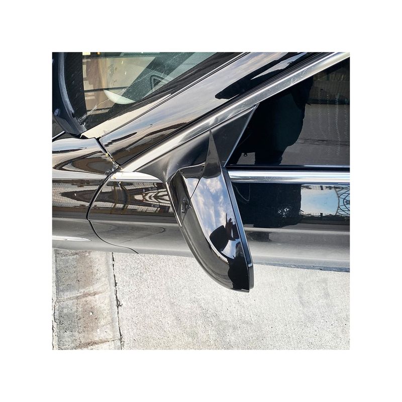 Auto si Moto - Piese auto si accesorii - Piese auto - Tuning - Set 2 buc. capace oglinzi laterale tip batman compatibile BMW seria 5 F10 2010-2013, negru lucios - Infinity.ro