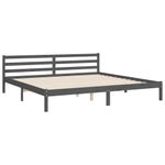 Casa si Gradina - Mobilier - Paturi si accesorii - Paturi - Cadru de pat cu tablie single mic, gri, lemn masiv - Infinity.ro