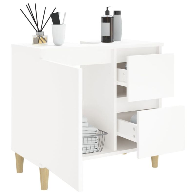 Casa si Gradina - Mobilier - Mobilier baie - Comode baie - Dulap de baie, alb, 65x33x60 cm, lemn prelucrat - Infinity.ro