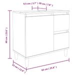 Casa si Gradina - Mobilier - Mobilier baie - Comode baie - Dulap de baie, alb, 65x33x60 cm, lemn prelucrat - Infinity.ro