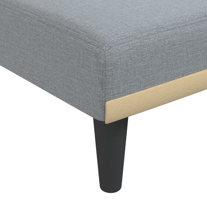 Casa si Gradina - Mobilier - Scaune si fotolii - Scaune - Sezlong, gri deschis, material textil - Infinity.ro