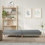 Casa si Gradina - Mobilier - Canapele si coltare - Canapele - Canapea extensibila, gri deschis, material textil - Infinity.ro