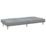 Casa si Gradina - Mobilier - Canapele si coltare - Canapele - Canapea extensibila, gri deschis, material textil - Infinity.ro