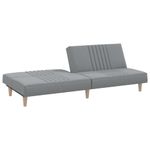Casa si Gradina - Mobilier - Canapele si coltare - Canapele - Canapea extensibila, gri deschis, material textil - Infinity.ro