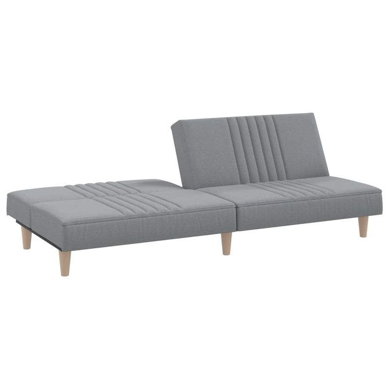 Casa si Gradina - Mobilier - Canapele si coltare - Canapele - Canapea extensibila, gri deschis, material textil - Infinity.ro