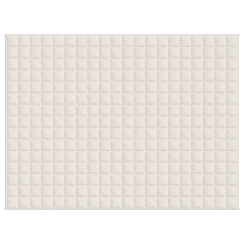 Casa si Gradina - Textile si covoare - Pături și cuverturi - Pături - Patura anti-stres, crem deschis, 152x203 cm, 11 kg, material textil - Infinity.ro