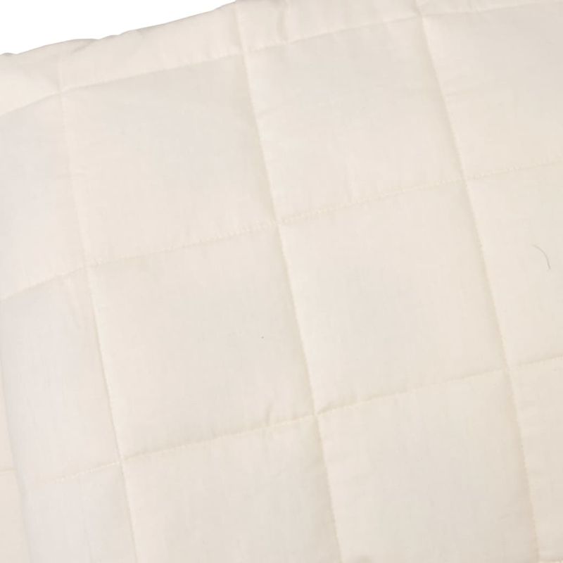 Casa si Gradina - Textile si covoare - Pături și cuverturi - Pături - Patura anti-stres, crem deschis, 152x203 cm, 11 kg, material textil - Infinity.ro