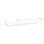 Casa si Gradina/Mobilier/Biblioteci si rafturi/Rafturi - Placi biblioteca, 4 buc., alb, 40 x 10 x 1,5 cm, PAL - Infinity.ro