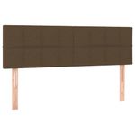 Casa si Gradina - Mobilier - Paturi si accesorii - Paturi - Pat continental cu saltea, maro inchis, 140x200 cm, textil - Infinity.ro