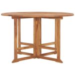 Casa si Gradina - Gradina si terasa - Mobilier exterior - Seturi mobila gradina - Set de mobilier de exterior pliabil, 5 piese, lemn masiv de tec, formă rotund, model fără cotieră - Infinity.ro
