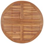 Casa si Gradina - Gradina si terasa - Mobilier exterior - Seturi mobila gradina - Set de mobilier de exterior pliabil, 5 piese, lemn masiv de tec, formă rotund, model fără cotieră - Infinity.ro