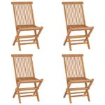 Casa si Gradina - Gradina si terasa - Mobilier exterior - Seturi mobila gradina - Set de mobilier de exterior pliabil, 5 piese, lemn masiv de tec, formă rotund, model fără cotieră - Infinity.ro