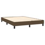 Casa si Gradina - Mobilier - Paturi si accesorii - Paturi - Pat continental cu saltea, maro inchis, 140x200 cm, textil - Infinity.ro