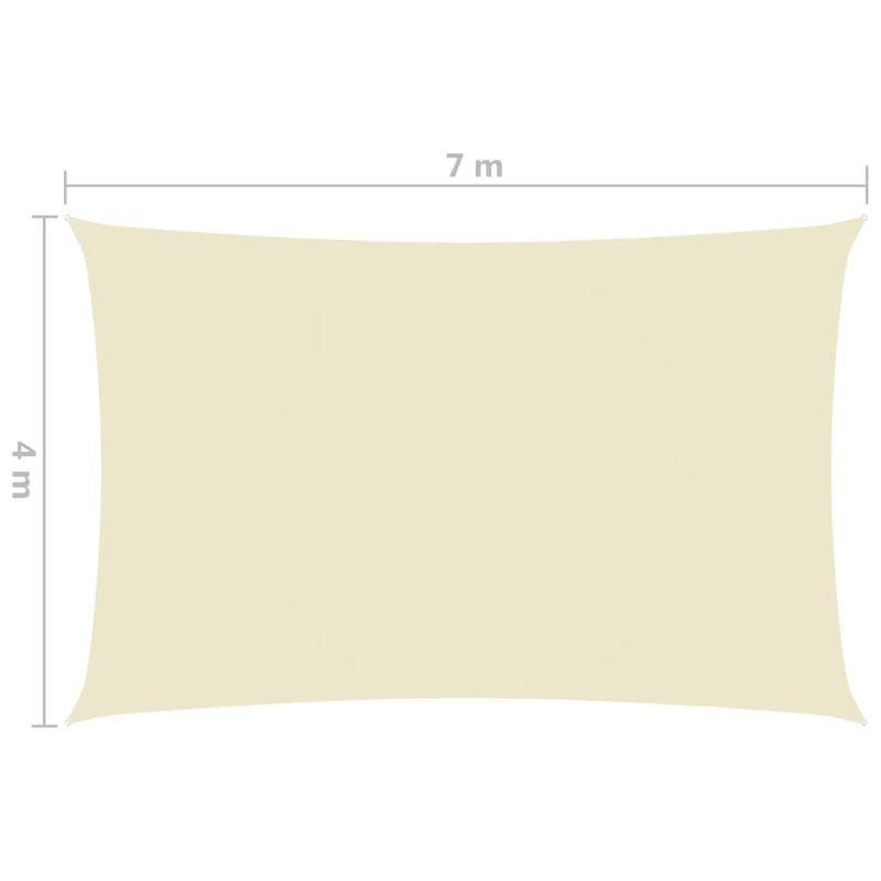 Casa si Gradina - Gradina si terasa - Umbrele si pavilioane - Umbrele - Parasolar din tesatura oxford, crem, 4x7 m, tesatura oxford, dreptunghiular - Infinity.ro