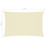 Casa si Gradina - Gradina si terasa - Umbrele si pavilioane - Umbrele - Parasolar din tesatura oxford, crem, 4x7 m, tesatura oxford, dreptunghiular - Infinity.ro