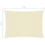 Casa si Gradina - Gradina si terasa - Umbrele si pavilioane - Umbrele - Parasolar din tesatura oxford, crem, 5x7 m, tesatura oxford, dreptunghiular - Infinity.ro