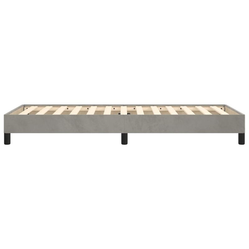 Casa si Gradina - Mobilier - Paturi si accesorii - Paturi - Cadru de pat, gri deschis, 80x200 cm, catifea - Infinity.ro