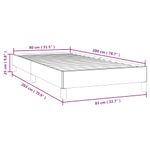 Casa si Gradina - Mobilier - Paturi si accesorii - Paturi - Cadru de pat, gri deschis, 80x200 cm, catifea - Infinity.ro