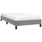 Casa si Gradina - Mobilier - Paturi si accesorii - Paturi - Cadru de pat, gri deschis, 90x190 cm, catifea - Infinity.ro