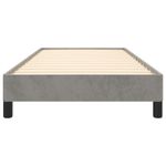 Casa si Gradina - Mobilier - Paturi si accesorii - Paturi - Cadru de pat, gri deschis, 90x190 cm, catifea - Infinity.ro