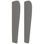 Casa si Gradina - Mobilier - Paturi si accesorii - Accesorii paturi - Tablie de pat cu aripioare gri inchis 83x23x118/128 cm textil - Infinity.ro