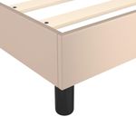 Casa si Gradina - Mobilier - Paturi si accesorii - Paturi - Cadru de pat box spring, cappuccino, 120x200cm, piele ecologica, înălțime 35 cm - Infinity.ro