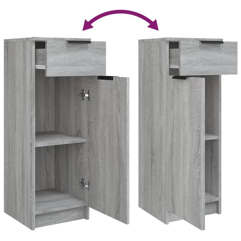 Casa si Gradina - Mobilier - Seturi de mobilier - Seturi baie - Set dulapuri de baie, 4 piese, gri sonoma, lemn prelucrat - Infinity.ro