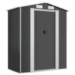 Casa si Gradina - Gradina si terasa - Casute de gradina - Sopron de gradina, antracit, 192x108x223 cm, otel galvanizat - Infinity.ro