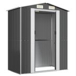 Casa si Gradina - Gradina si terasa - Casute de gradina - Sopron de gradina, antracit, 192x108x223 cm, otel galvanizat - Infinity.ro