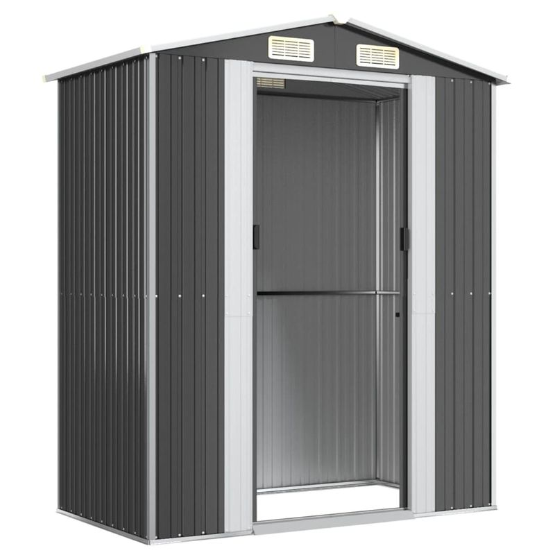 Casa si Gradina - Gradina si terasa - Casute de gradina - Sopron de gradina, antracit, 192x108x223 cm, otel galvanizat - Infinity.ro