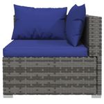 Casa si Gradina - Gradina si terasa - Mobilier exterior - Canapele si fotolii gradina - 2x colț + mijloc, cu perne, poliratan - Infinity.ro