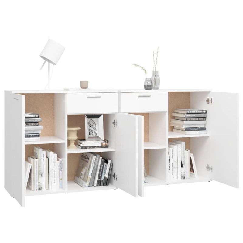 Casa si Gradina - Mobilier - Comode si corpuri - Comode - Servanta, alb, 160x36x75 cm, lemn prelucrat - Infinity.ro