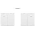 Casa si Gradina - Mobilier - Comode si corpuri - Comode - Servanta, alb, 160x36x75 cm, lemn prelucrat - Infinity.ro