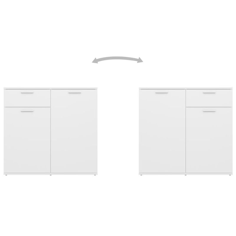 Casa si Gradina - Mobilier - Comode si corpuri - Comode - Servanta, alb, 160x36x75 cm, lemn prelucrat - Infinity.ro