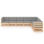 Casa si Gradina - Gradina si terasa - Mobilier exterior - Seturi mobila gradina - Set mobilier de gradina din 8 piese, lemn masiv de pin - Infinity.ro