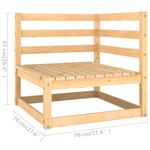 Casa si Gradina - Gradina si terasa - Mobilier exterior - Seturi mobila gradina - Set mobilier de gradina din 8 piese, lemn masiv de pin - Infinity.ro