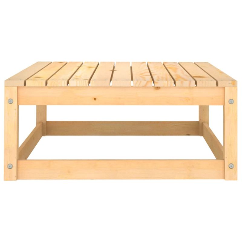 Casa si Gradina - Gradina si terasa - Mobilier exterior - Canapele si fotolii gradina - Canapea coltar de gradina cu perne, 2 piese, lemn masiv de pin, natural, model canapea de mijloc cu pernă de mijloc + suport pentru picioare - Infinity.ro