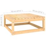 Casa si Gradina - Gradina si terasa - Mobilier exterior - Canapele si fotolii gradina - Canapea coltar de gradina cu perne, 2 piese, lemn masiv de pin, natural, model canapea de mijloc cu pernă de mijloc + suport pentru picioare - Infinity.ro