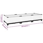 Casa si Gradina - Gradinarit si plante - Plante si ghivece - Ghivece si suporturi - Strat inaltat, 120x40x23 cm, polipropilena, alb - Infinity.ro