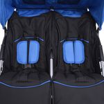 Jucarii, Copii si Bebe - Carucioare si articole de transport - Carucioare - Carucioare standard - Carucior dublu din otel, albastru si negru - Infinity.ro