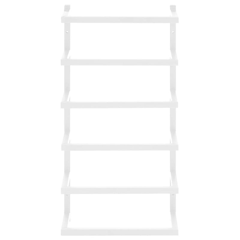 Casa si Gradina - Sanitare - Suporturi si accesorii baie - Suporturi baie - Suport de prosoape, alb, 24x12x48 cm, otel - Infinity.ro