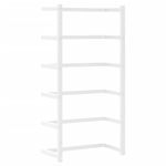 Casa si Gradina - Sanitare - Suporturi si accesorii baie - Suporturi baie - Suport de prosoape, alb, 24x12x48 cm, otel - Infinity.ro