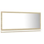 Casa si Gradina - Mobilier - Comode si corpuri - Masute de toaleta - Oglinda de baie, alb/stejar sonoma, 80 x 10,5 x 37 cm, PAL - Infinity.ro
