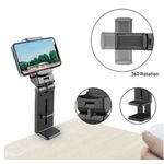 Laptop, Telefoane si Tablete - Telefoane mobile si accesorii - Accesorii Telefoane - Suport si docking telefoane - Suport telefon A.S.I.N.C , negru , pliabil si usor portabil , rotire 360 , material ABS , 95x35x35 mm , 97 grame - Infinity.ro