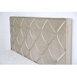 Casa si Gradina - Mobilier - Paturi si accesorii - Paturi - Pat Hypnotic, 160 x 200 cm, tapitat catifea bej, somiera inclusa - Infinity.ro