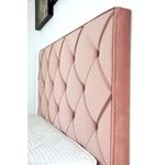 Casa si Gradina - Mobilier - Paturi si accesorii - Paturi - Pat Hypnotic, 180 x 200 cm, tapitat catifea roz, somiera inclusa - Infinity.ro