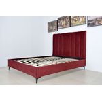 Casa si Gradina - Mobilier - Paturi si accesorii - Paturi - Pat Deja Vu, 160 x 200 cm, tapitat catifea, burgundiu, somiera inclusa - Infinity.ro