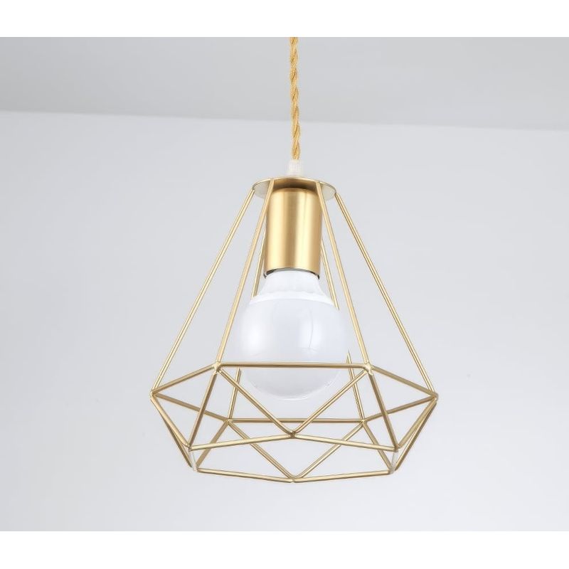 Casa si Gradina - Corpuri si surse de iluminat - Lustre si pendule - Lustra Zalis LuminiLux, Auriu, 20 cm, Metal, E27 - Infinity.ro