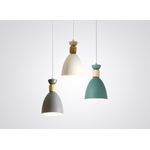 Casa si Gradina - Corpuri si surse de iluminat - Lustre si pendule - Lustra Timeless LuminiLux, Gri, 14 cm, Metal, E27 - Infinity.ro